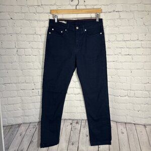 American Giant Roughneck Stretch‎ Canvas Straight Pants Mens 30x30 Blue  NWOT
